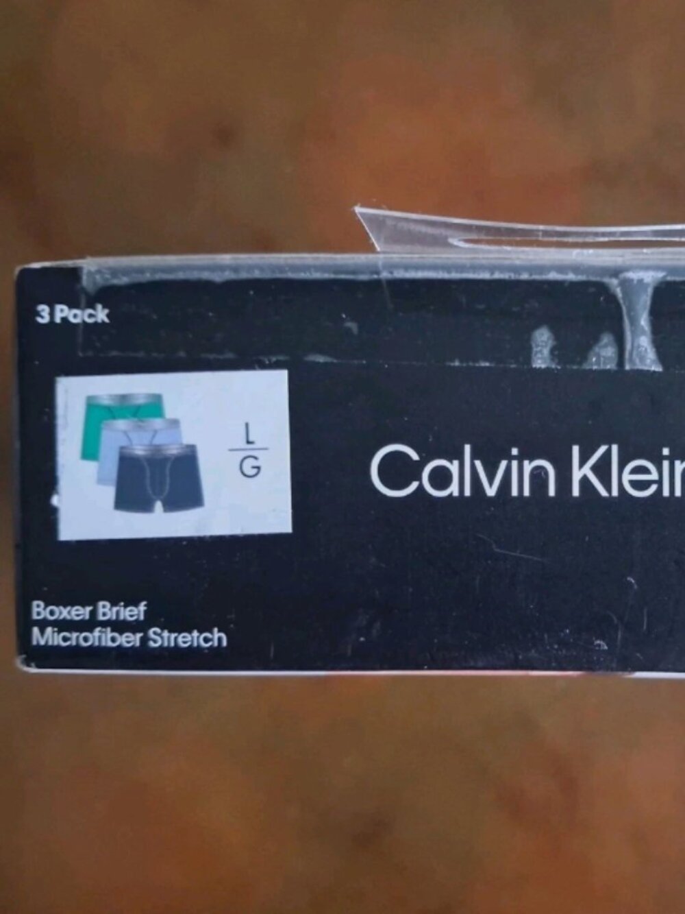 Calvin Klein Mens Boxer Briefs size L Microfiber Stretch 3-Pack Logo Waistband - Picture 6 of 6